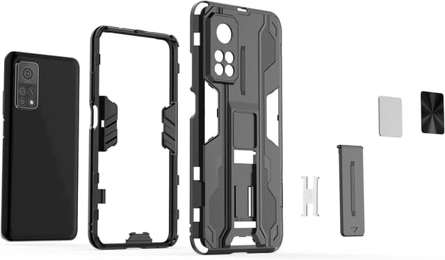 Thumbnail 6 de SORAKA Hülle für Xiaomi Mi 10T 5G / Mi 10T Pro 5G mit Metallplatte & Ständer (Heavy Duty)