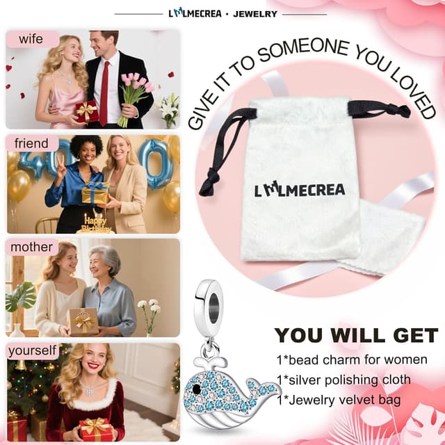 Thumbnail 5 de 925 Sterling Silber Charm für Europäische Armbänder