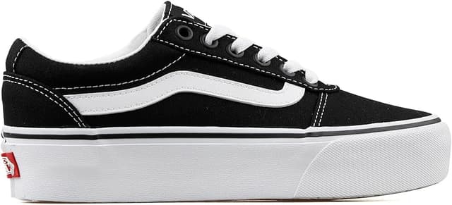 Detalle de Vans Ward Platform - Zapatillas Mujer Canvas Negras 🖤