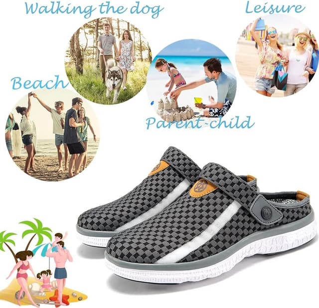 Thumbnail 6 de Chaussons hommes / sabots, mules et sandales de jardin respirantes ultra-légères (taille 36 à 48)