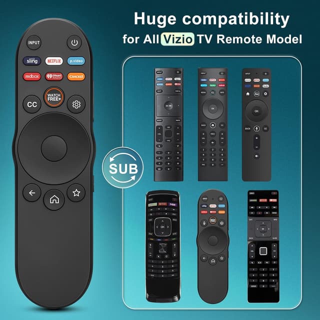 Detalle de Vizio XRT270 Universal Remote for Smart TV