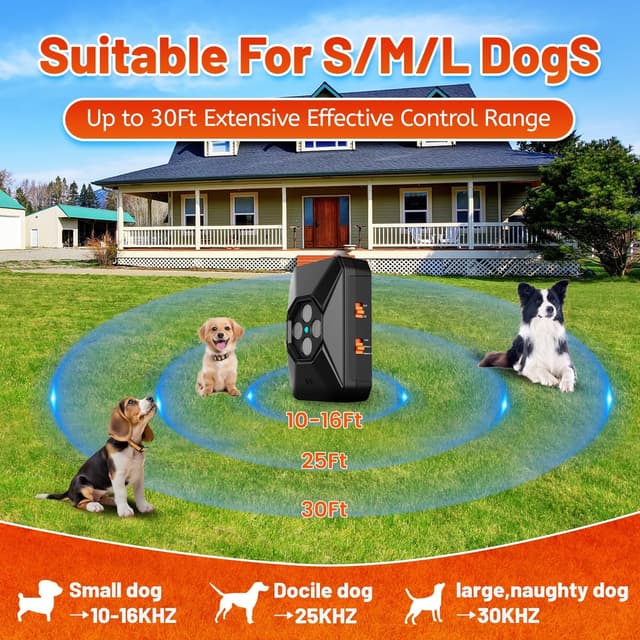 Thumbnail 3 de Ahuyentador Ultrasonidos 30FT para perros 📢