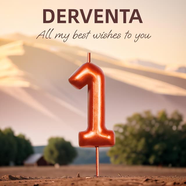 Detalle 2 de Number 6 Brown candle 2.36 inch DERVENTA