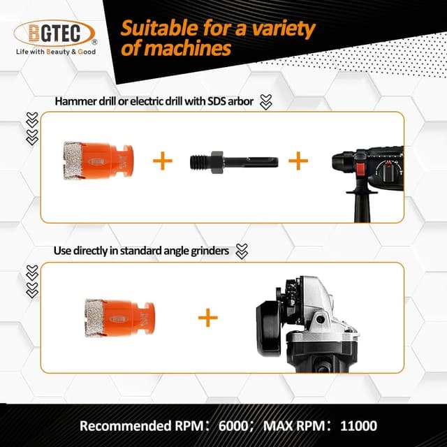 Thumbnail 5 de Tile Hole Saw Kit 9PCS