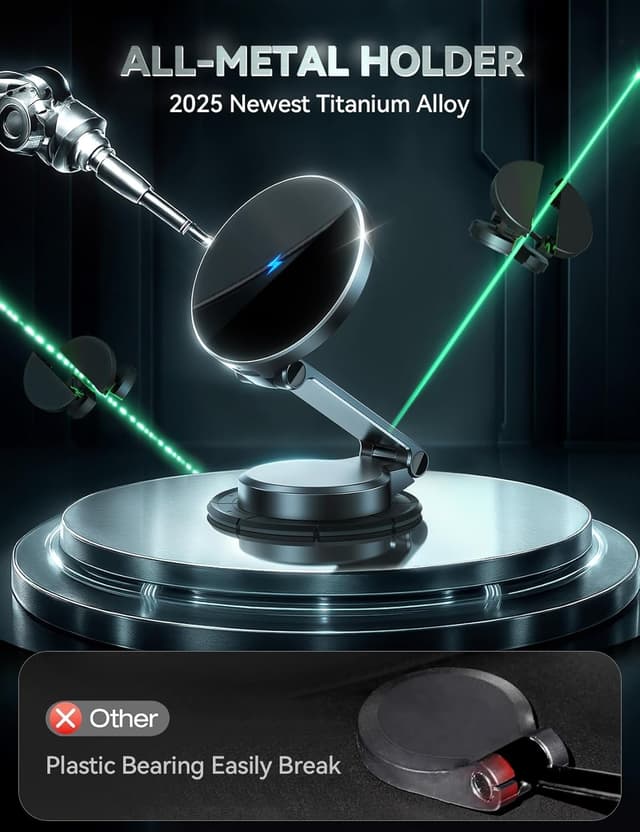 Detalle 2 de JOYROOM 15W MagSafe Car Mount Charger