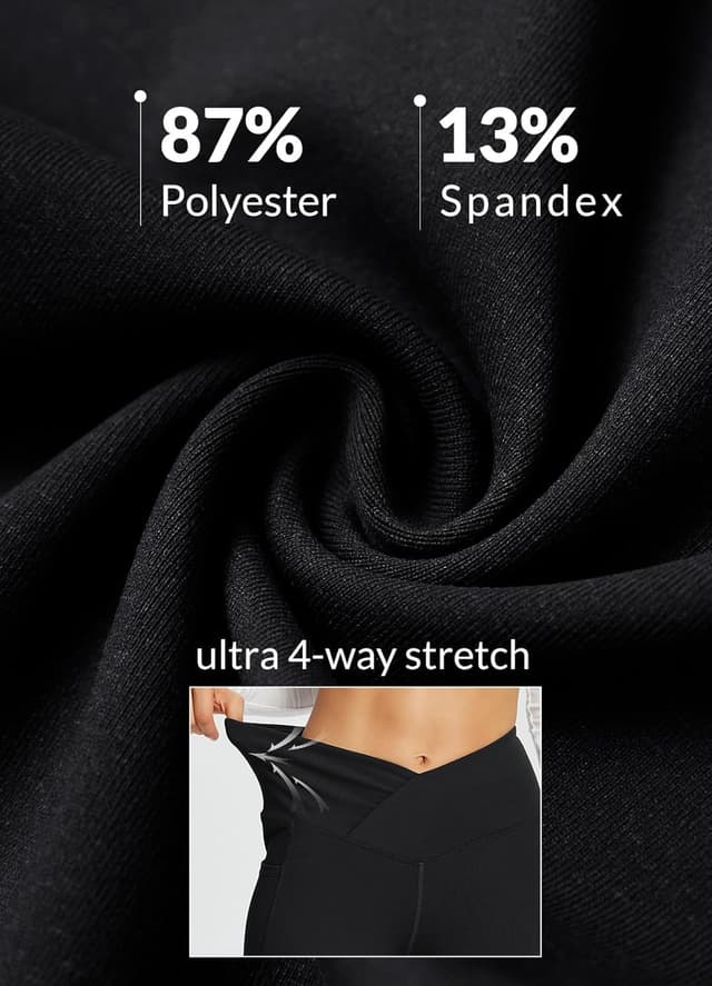 Thumbnail 4 de baleaf V Crossover Flare Leggings with Pockets 🧘♀