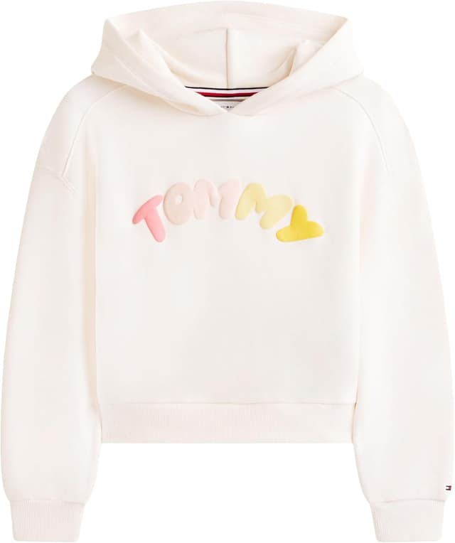 Detalle de Sweat à capuche fille Tommy Hilfiger Tommy Puff Print Hoodie KG0KG09241 (lot de 1)