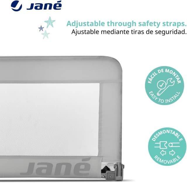 Thumbnail 1 de Jané Barrera de Cama Abatible 90 cm, Diseño Extra Alto 🛌