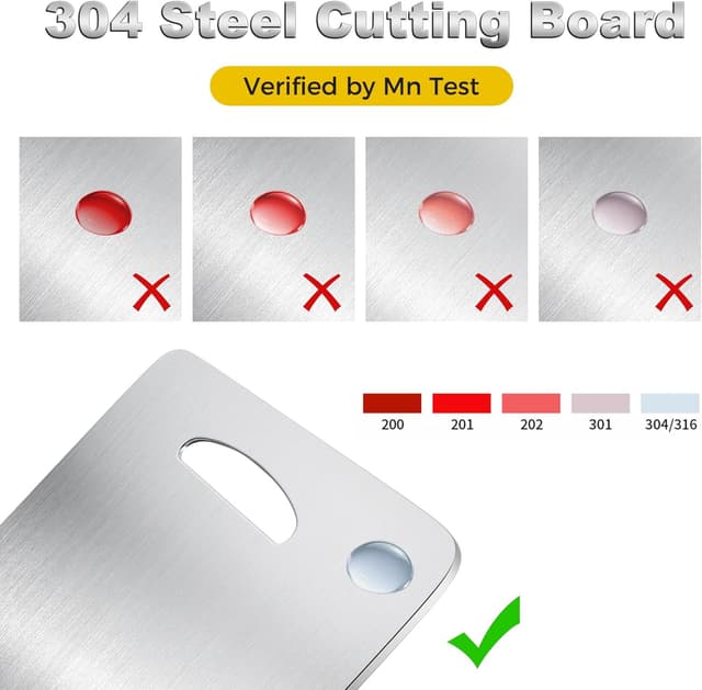 Thumbnail 4 de URMONA 3 PCS Stainless Steel Cutting Board Set