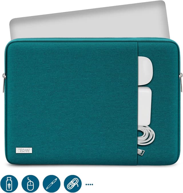Thumbnail 1 de TECOOL Laptop-Tasche Hülle für 12,3–13" (Surface Pro / MacBook Air & Pro) – wasserabweisend, Teal