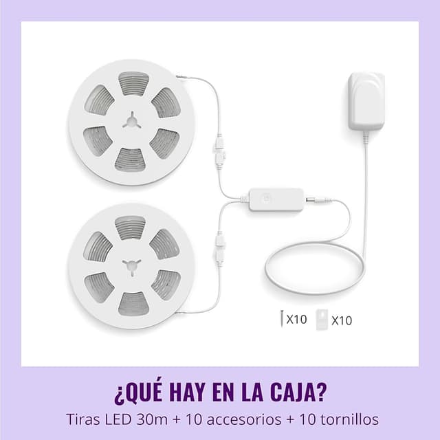 Thumbnail 5 de WiZ Tira LED Inteligente 30m RGB, Control por Voz 🌈