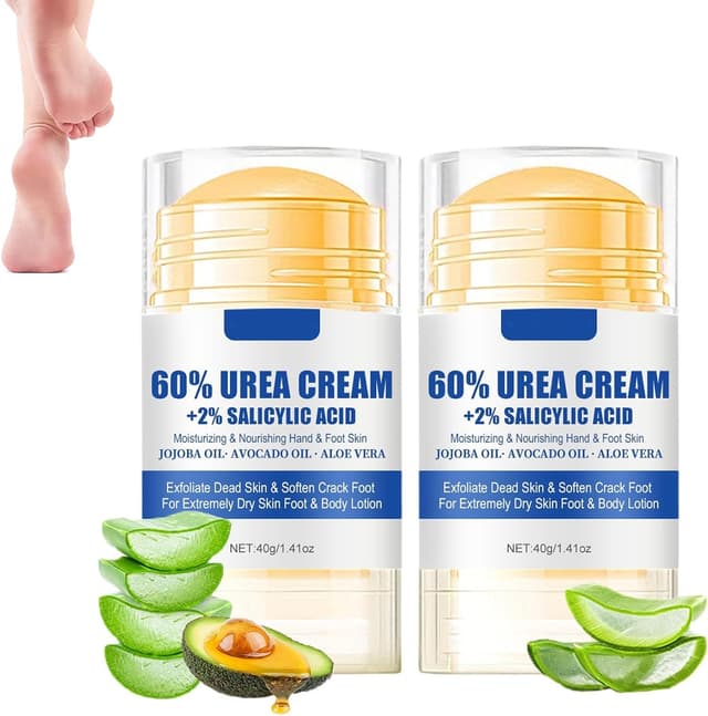 Detalle de 2Pieza Crema Urea 60% para pies