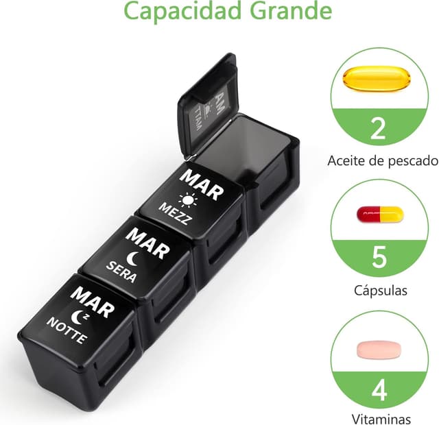 Thumbnail 2 de Opret Pastillero Semanal 28 compartimentos