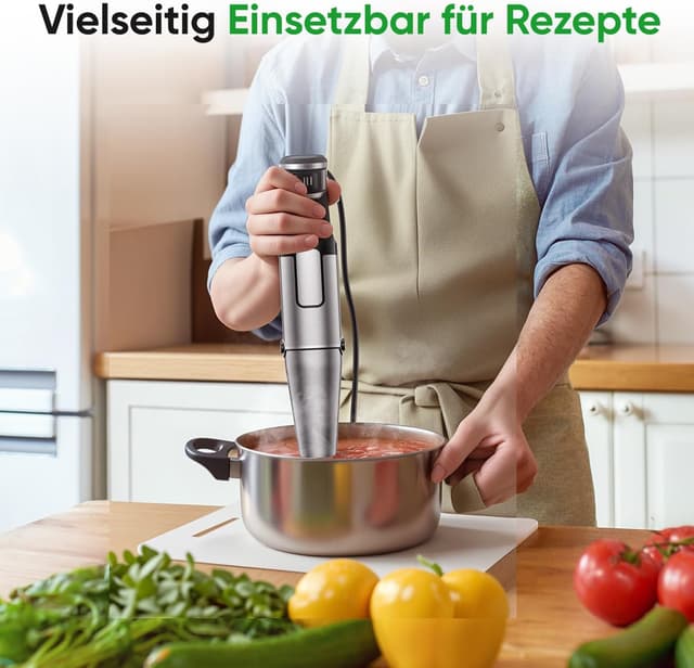 Detalle 1 de BESROY Stabmixer Set 5 in 1 1100 W