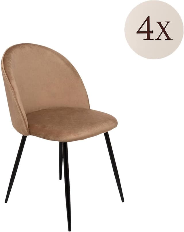 Thumbnail 2 de Dmora Stinson set 4 sedie velluto 51x54x82 cm