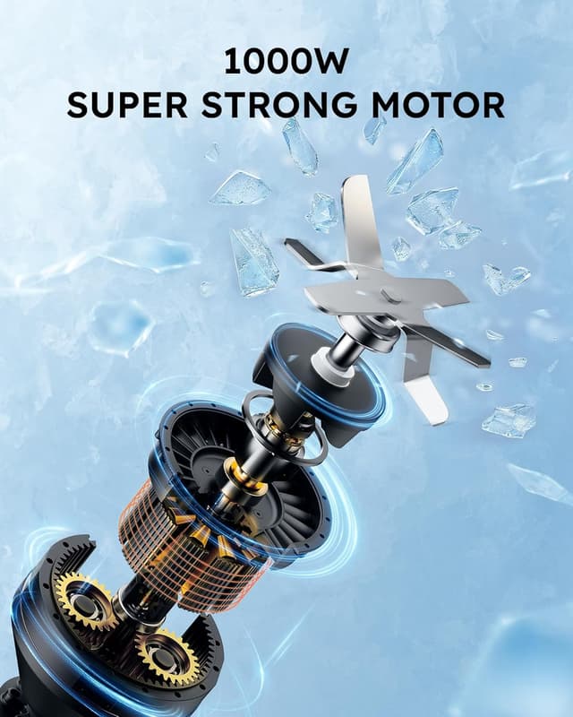 Detalle de sangcon 1000W Smoothie Blender 🍹