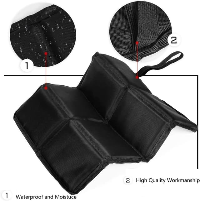 Detalle 2 de 2er Pack Outdoor Sitzkissen Thermo – faltbare wasserdichte Sitzunterlage (39×30 cm) mit Aufbewahrungsbeuteln