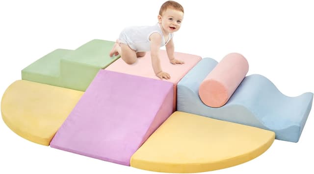 Imagen de QUCHI 7-Piece Climbing Blocks for Toddlers en OfertitasTOP
