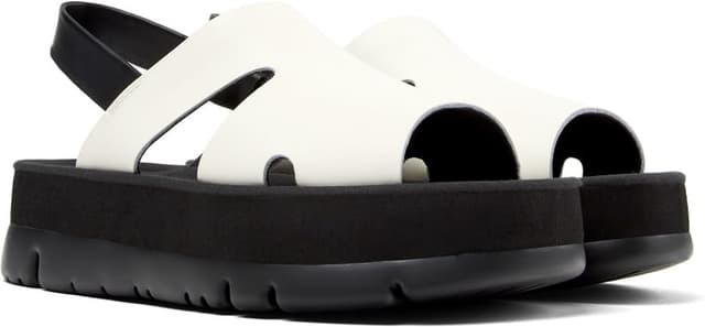 Detalle de Camper Women’s Oruga Up K200848 Sandal (Natural White)