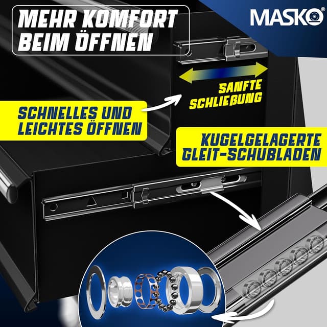 Thumbnail 2 de MASKO Werkstattwagen 5 Schubladen