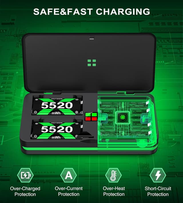 Thumbnail 4 de Portable 4×5520 mWh Xbox Controller Battery Pack