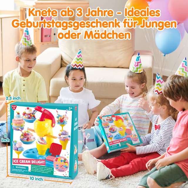 Thumbnail 6 de PLAY Eis Knete Set Eismaschine 8 Dosen