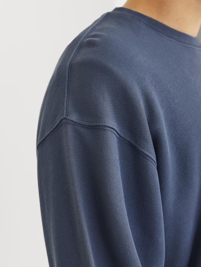 Detalle de JACK & JONES Jjebasic felpa basic da uomo con scollo a giro