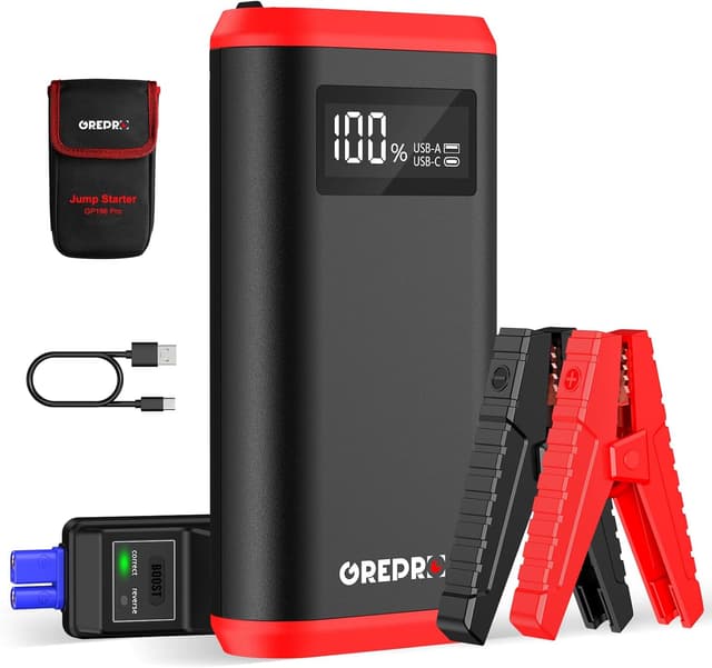 Detalle de GREPRO Jump Starter Power Pack 12V