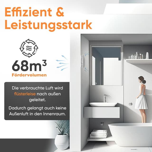 Thumbnail 3 de MEISTERBAU Badlüfter mit Feuchtigkeitssensor 100mm