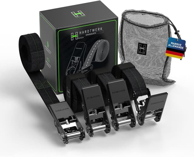 Detalle de HARDTWERK Sangles d’arrimage à cliquet 6 m