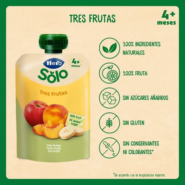 Thumbnail 3 de Hero Baby Bolsitas de Frutas 🍑🍎🍌 Pack 18x100g