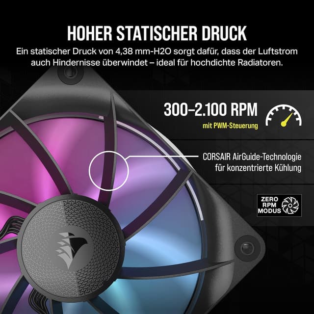 Thumbnail 4 de CORSAIR iCUE LINK RX120 RGB Lüfter