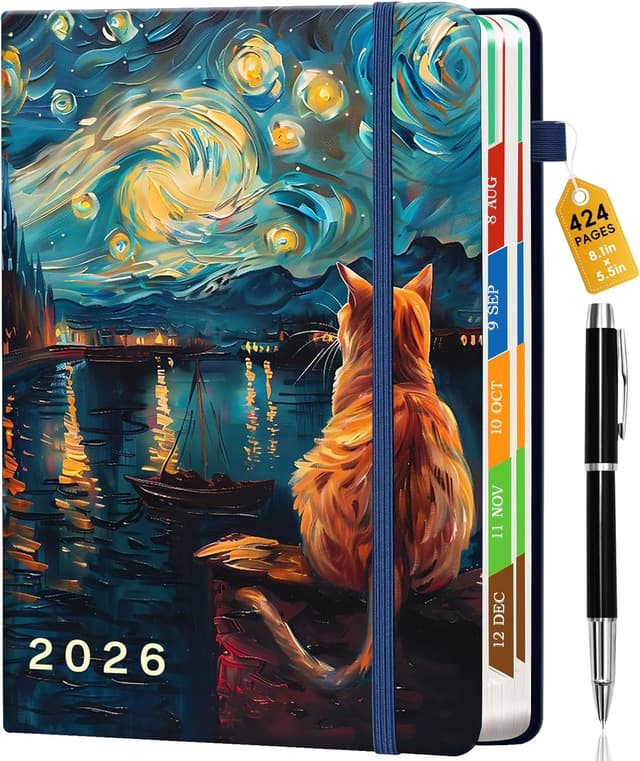 Detalle de Lusibaka Agenda 2026 semainier A5 — 424 pages (21 x 14,5 cm) carnet de planning hebdomadaire