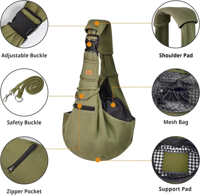 Detalle de CUBY Cuby Puppy Carrier, Sling 40 cm strap