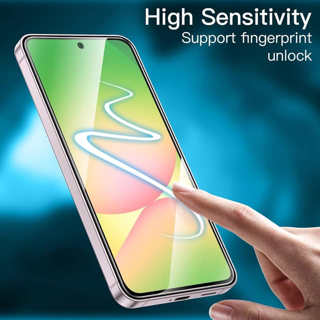 Detalle 2 de JETech pellicola protettiva in vetro temperato 9H per Samsung Galaxy A56 5G (pacchetto da 3)