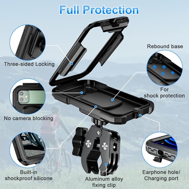 Thumbnail 6 de BTNEEU Soporte Móvil Moto Impermeable Universal