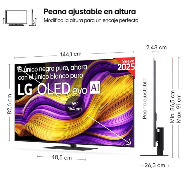 Thumbnail 1 de LG OLED65G56LS TV OLED evo AI G5 4K Smart 📺