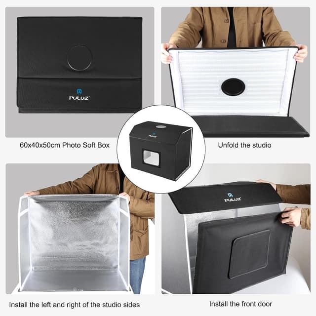 Detalle 2 de PULUZ photo light box 762 LED 24 inch