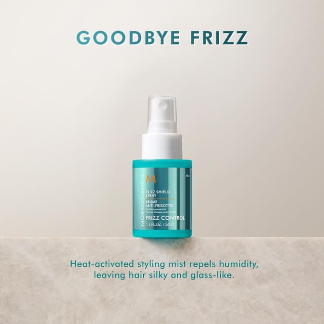 Detalle de Moroccanoil Spray modellante di protezione dai capelli crespi (Frizz Shield) — spray leggero anti-crespo