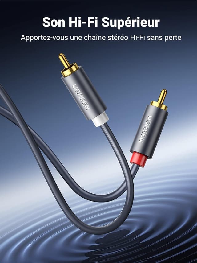 Detalle 2 de UGREEN câble RCA 2 mètres ⚙