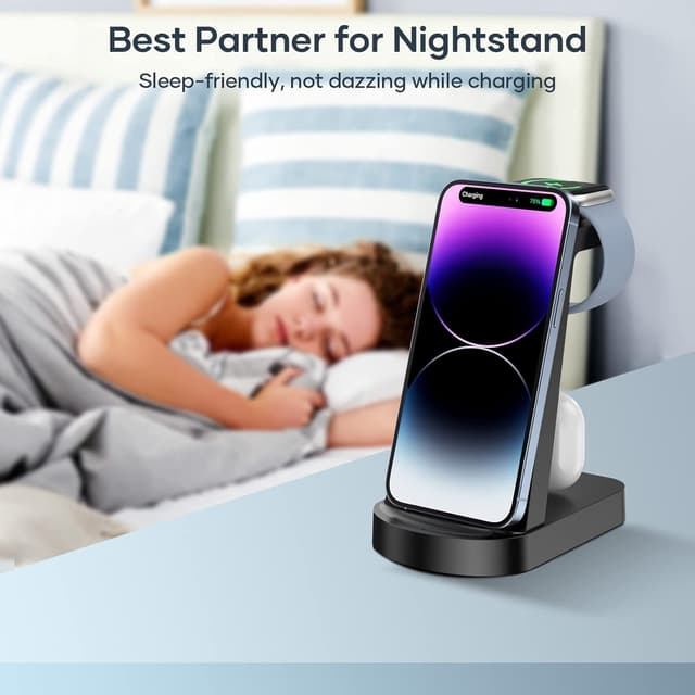 Thumbnail 6 de CKCN 3 in 1 Wireless Charging Station (phone, Apple Watch & AirPods)