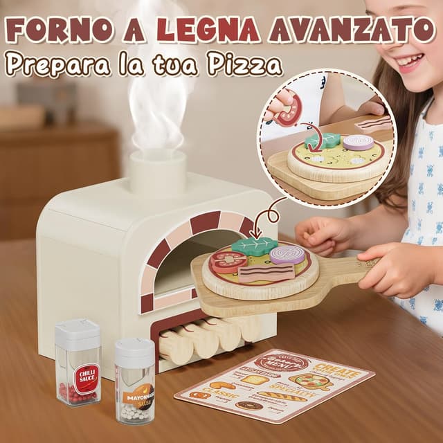 Thumbnail 1 de Lehoo Castle Cucina Giocattolo in Legno per Bambini 🍽