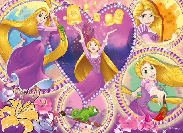 Detalle 2 de Lisciani Puzzle Disney Princesas 2 en 1 🎨 para Niños a partir de 3 años