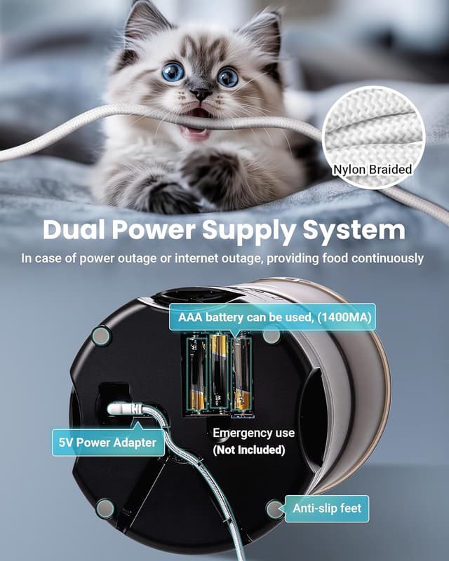 Thumbnail 4 de Automatic Cat Feeder 6L for 3 Cats 🐱