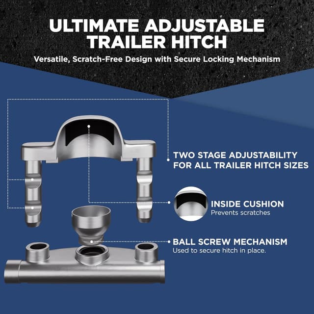 Thumbnail 3 de FORGEDX Stainless Steel Trailer Lock 2"
