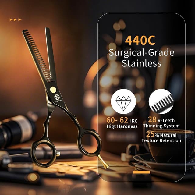 Thumbnail 2 de Tijeras de peluquería 5,5 pulgadas negras