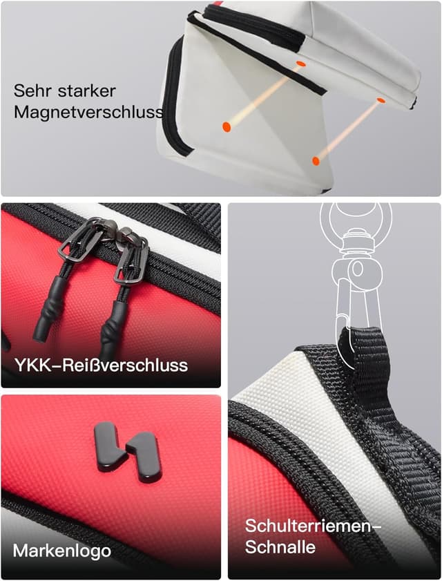 Detalle de Inateck multifunktionale Kabeltasche Elektronik-Organizer mit spritzwassergeschütztem Design für Reisen & Pendeln