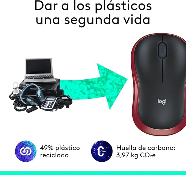 Thumbnail 4 de Logitech M185 Ratón inalámbrico 1000 dpi 📱