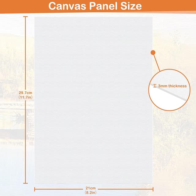 Thumbnail 1 de Koncci Canvas for Painting A4 10 Pack