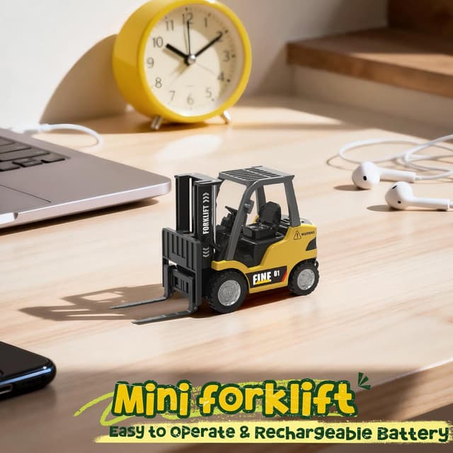 Detalle de YESHIN Mini RC Gabelstapler Spielzeug